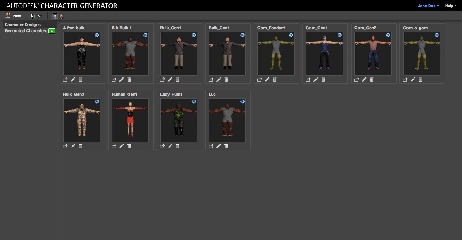 Autodesk Character Generator